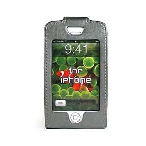  Apple iPhone Soft Leather Cover Case   Silver FZ: Home 