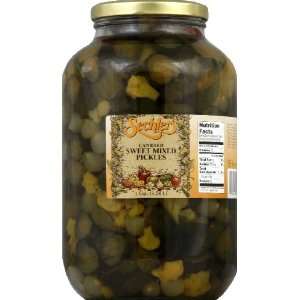 Sechlers Candied Sweet Mixed Pickles Grocery & Gourmet Food