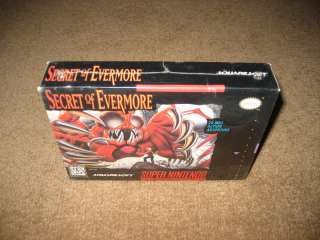 Secret of Evermore New Sealed Game SNES Super Nintendo  