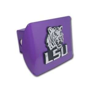 LSU Louisiana State University Purple with Chrome LSU Tiger Mascot 
