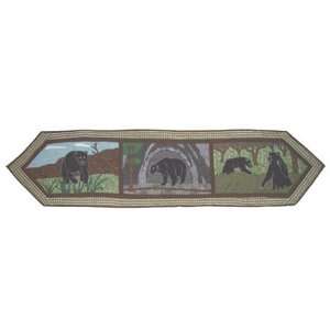 ZW Applique II Theme Bear Country Table Runners 16x36   16x72 