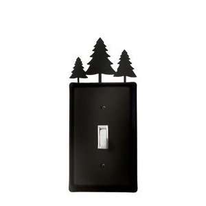  Monazite ES 20 Pine Trees   Single Switch Electric Cover 