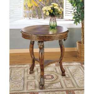    Masterpiece Accent Table with Harp Center Design Furniture & Decor