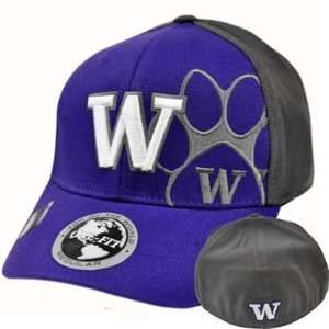 NCAA Washington Huskies Top of the World Purple Gray Flex Stretch Fit 