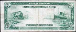   Attractive Mid Grade 1914 $20 *CHICAGO* Fed. Reserve 