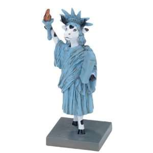  Cow Parade Lady Liberty Heifer Figurine