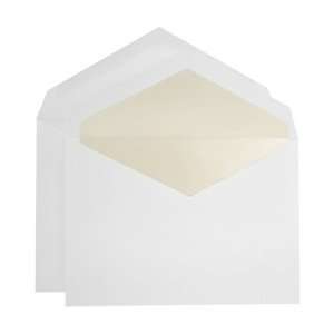  Double Wedding Envelopes   Tiffany White Pearl Lined (50 