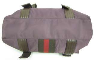 MARC LABAT Purple Brown Red Nylon Satchel Handbag  