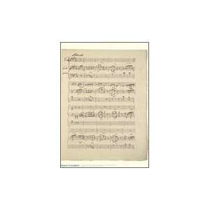 Franz Schubert Music Manuscript Greeting Card Greeting Card  