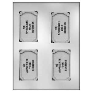  We Appreciate You Business Card Candy Mold