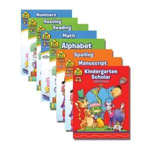  SCHOOL ZONE ASSORTED KINDERGARTEN Workbooks, Case Pack 48 