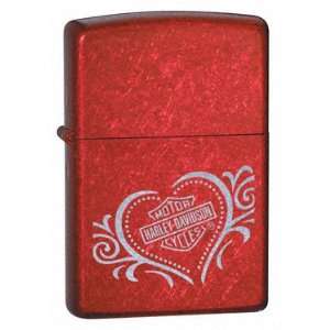 Zippo Candy Apple Red Lighter , Harley Heart:  Kitchen 