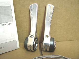 NOS Shimano 7 Speed Index Shifters with Flat Spacers  