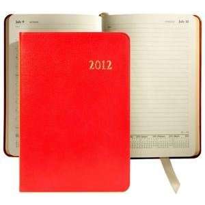 2012 Genuine Brights Red Leather Daily Journal 8 by Graphic Image 