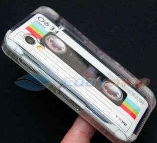Magnetic Cassette Tape Hard Back Skin Case Cover For Samsung Galaxy 