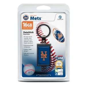 Centon DataStick Keychain MLB New York Mets 16 GB USB 2.0 Flash Drive 