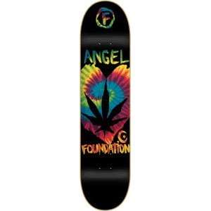  Foundation Ramirez Tie Dye Heart Skateboard Deck   8.5 