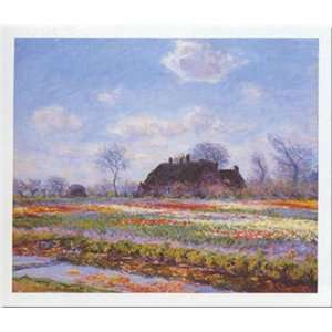  Tulip Fields At Sassenheim by Claude Monet 27.5 X 39.5 Art 