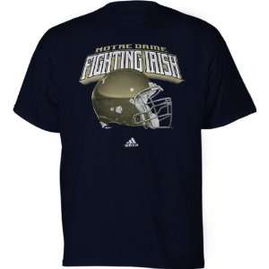  Notre Dame Fighting Irish Big Helmet T Shirt Sports 