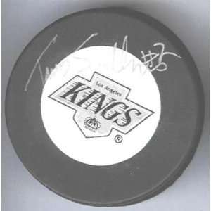  Tomas Sandstrom Autographed Hockey Puck: Sports & Outdoors