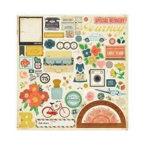   Paper   Story Teller Collection   12 x 12 Chipboard Stickers   Accents