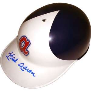  Hank Aaron Autographed Helmet: Sports & Outdoors