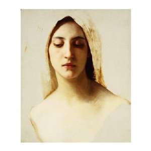  William Adolphe Bouguereau   Study Of A Womans Head For 