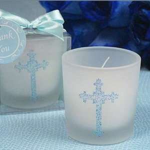  Blessed Events Cross Design Candle: Home & Kitchen