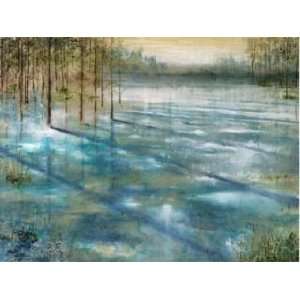  Albert Williams 48W by 36H  Water Trees CANVAS Edge #6 
