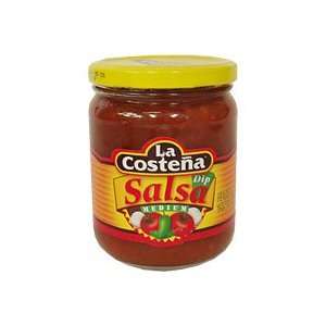 La Costena, Salsa Dip Med, 16 Ounce (12 Pack)  Grocery 