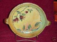 PRUSSIA Royal Rudolstadt Bowl w/hndls Rose Buds Antique  