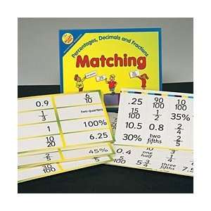    Game, Matching, Percentages, Decimals & Fractions Toys & Games