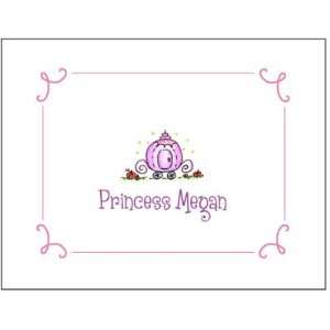 Queen Bee Personalized Folded Note Cards   Princess Carriage