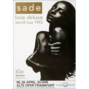  Sade   Love Deluxe 1993   CONCERT   POSTER from GERMANY 
