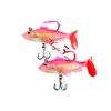2X Soft Plastic Swim Baits 2.5 Pink Shad Perch Bass Pike Lure Fishes 