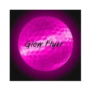 PINK GLOW FLYER GOLF BALL (with a 1 1/2 Jumbo Lightstick)  