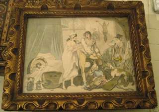 THOMAS ROWLANDSON COLOR FOUR OCLOCK IN THE COUNTRY  