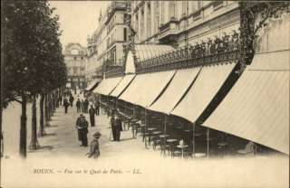 ROUEN FRANCE Street Scene c1910 Postcard  