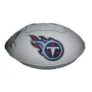  Kerry Collins Signed Tennessee Titans Logo Football 