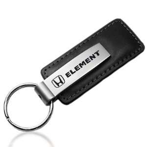  Honda Element Black Leather Key Chain: Automotive