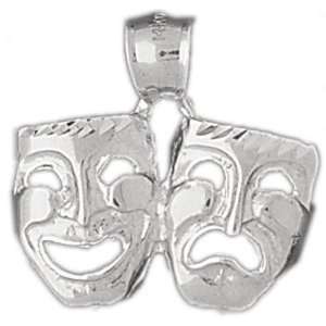   Sterling Silver Charm Drama Masks CleverSilver Jewelry