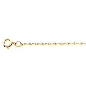  24 Inch 14K Yellow Gold Solid Rope Chain: Jewelry