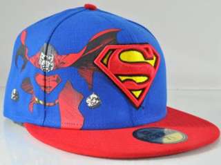 DC COMIC NEW ERA SUPERMAN MATERIALIZE BLUE 59FIFTY FITTED CAP  