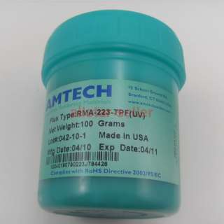 BGA AMTECH RMA 223 TPF solder flux paste no clean 100g  