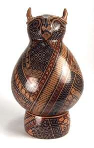 Mata Ortiz Pottery by Fabiola Silveira de Villalba   Owl Effigy  