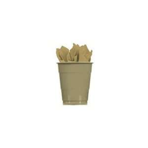  Gold Shimmer Theme Party 16 oz Disposable Paper Cups 