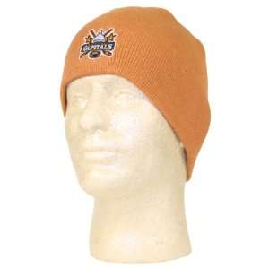 Washington Capitals Knit Beanie / Winter Hat   Tan  Sports 