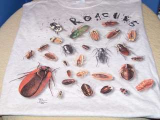 Audubon Insectarium New Orleans 54 ROACHES Shirt M New  