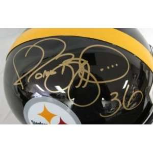  Jerome Bettis Autographed Helmet   Black F S JSA 