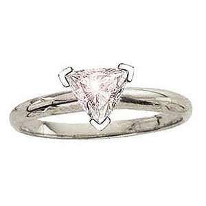   international Certified Trilliant Cut Diamond Solitaire Ring 14k Gold